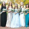 Queen Kelly Morrow and her royal court.