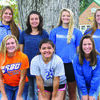 Front, left to right: Chloe Taylor, Kiarra Mai, Jacque Reid. Back: Cheyanne Melton, Macy Wilson, Taylor Burns and Sadie Fare.