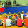 Skeeter the Clown from Culpepper and Merriweather Circus entertains students at Greenfield Elementary.