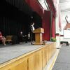 Valedictorian Megan Bates gives the traditional valedictorian speech to her classmates wishing them to follow their dreams and reach for success in whatever path they choose.