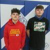 Zander Vaughn and Alex Pickett, Greenfield freshman football players, chosen by SWMO football coaches to represent on the honorable mention district team. (Photo by Bob Jackson)