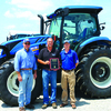 L to R- Kenny Bergmann, Corp. Sales Manager; Eric Schnelle, President; Marcus Madewell, New Holland Territory Representative