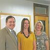 Missouri Secretary of State Jay Ashcroft visited the Dade County Clerk’s office on July 9.  Shown here with Ashcroft are Asst. Clerk Mindy Lollar and Lisa Julian. County Clerk Melinda Wright is not pictured. (Photo by James McNary)