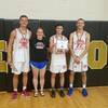 Marcus Wright, Greenfield; Rylee Neill, Cade Holman and Logan Sparkman, all of Lockwood, played in the Lions Club All-Star Basketball Game last week. (Submitted photo)