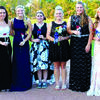 Greenfield 2016 Homecoming Court: left to right: sophomore, Kiarra Mai; senior, Macy Wilson; senior Taylor Burns; 2015 Queen Kelly Morrow; 2016 Queen Sadie Fare; senior Cheyanne Melton; junior, Chloee Taylor; and freshman, Jacque Reid. Photo by Cricket Marshall