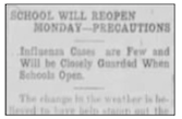 Clip from the Oct. 31, 1918, edition of the Dade County Advocate.